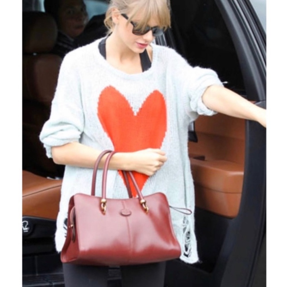 Wildfox White Label Lennon Distressed Heart Sweater